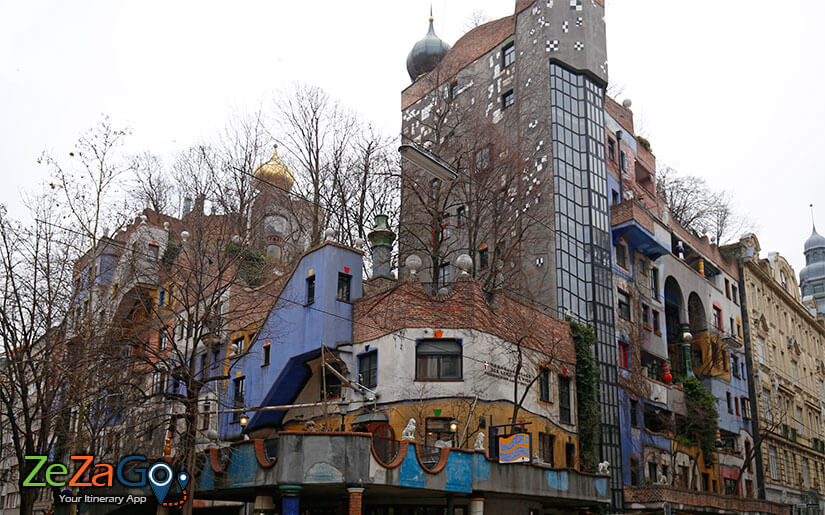 Hundertwasser Hause in Vienna
