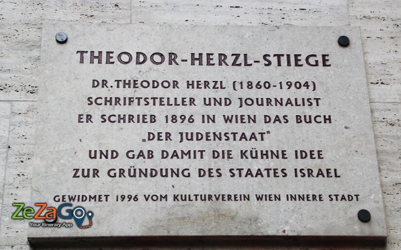 Theodor Herzl Stiege sing